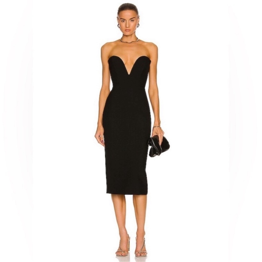 VERONICA BEARD Colebrook Strapless Black Dress Sz 12